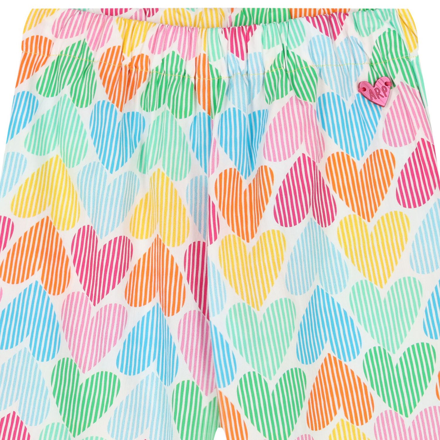 Girls Multi-Coloured Heart Trousers, 1, hi-res image number null