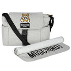 Grey Teddy Logo Baby Changing Bag, 1, hi-res