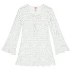 Girls White Lace Tunic, 1, hi-res