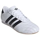 White & Black Logo Taekwondo Lace Trainers, 1, hi-res