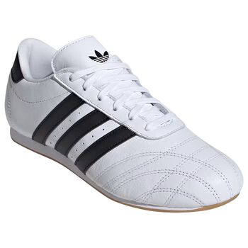 White & Black Logo Taekwondo Lace Trainers