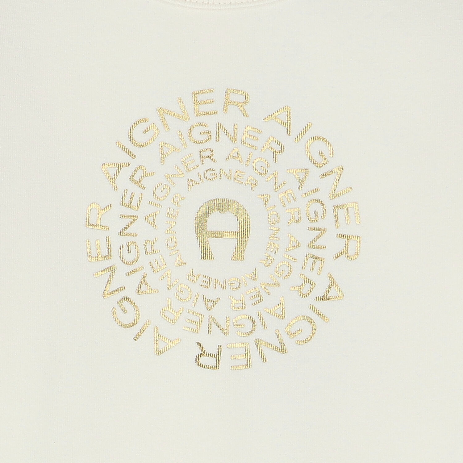 Ivory & Gold Logo Babygrow, 1, hi-res