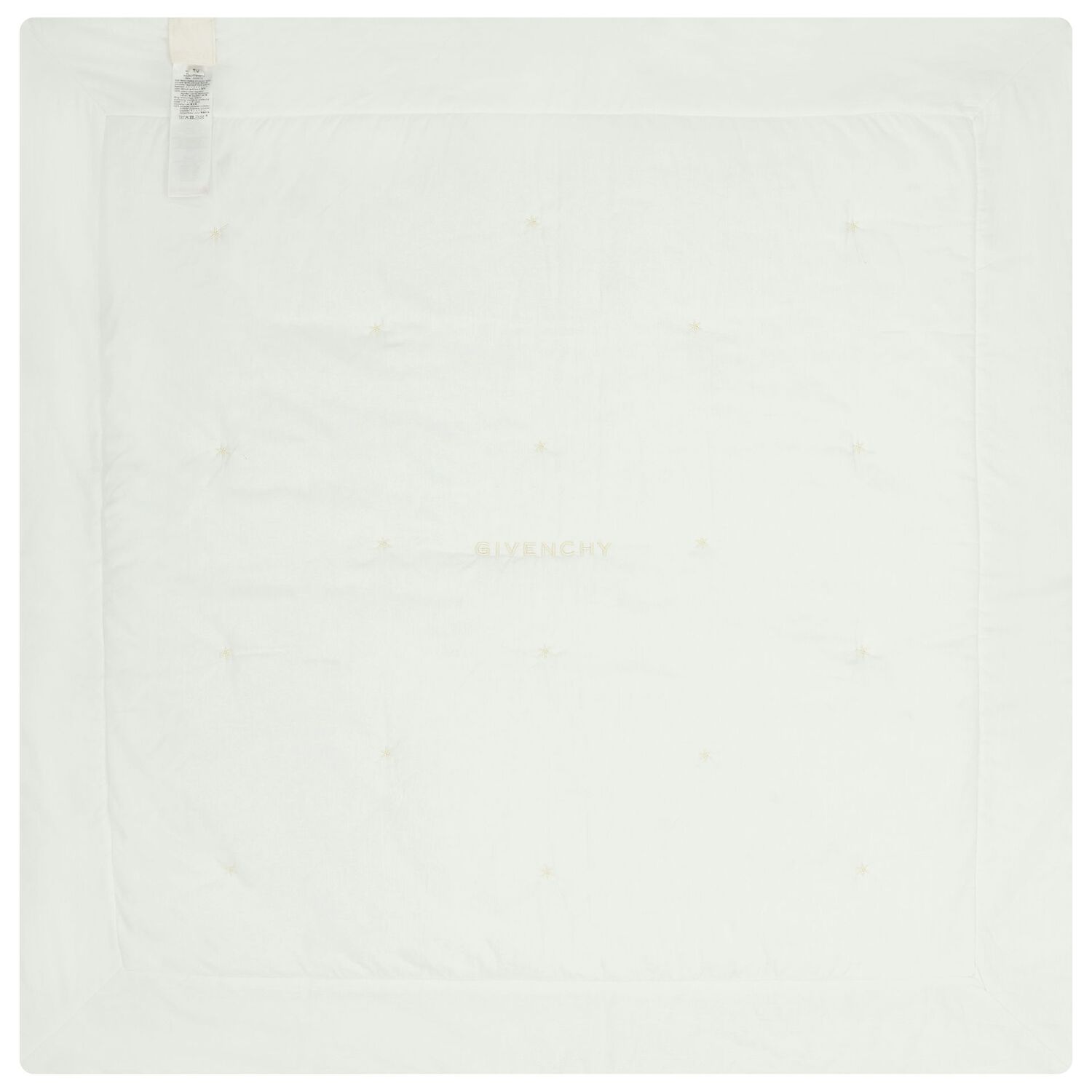 White Teddy Bear Logo Baby Blanket, 1, hi-res