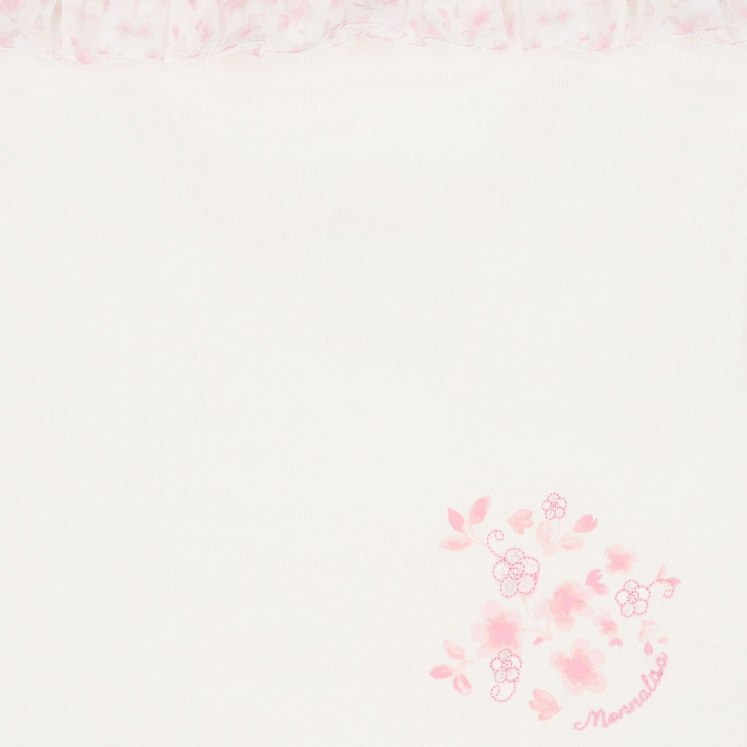 Baby Girls Ivory & Pink Floral Bow Nest, 1, hi-res