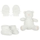 Ivory Mittens & Booties Baby Gift Set, 3, hi-res
