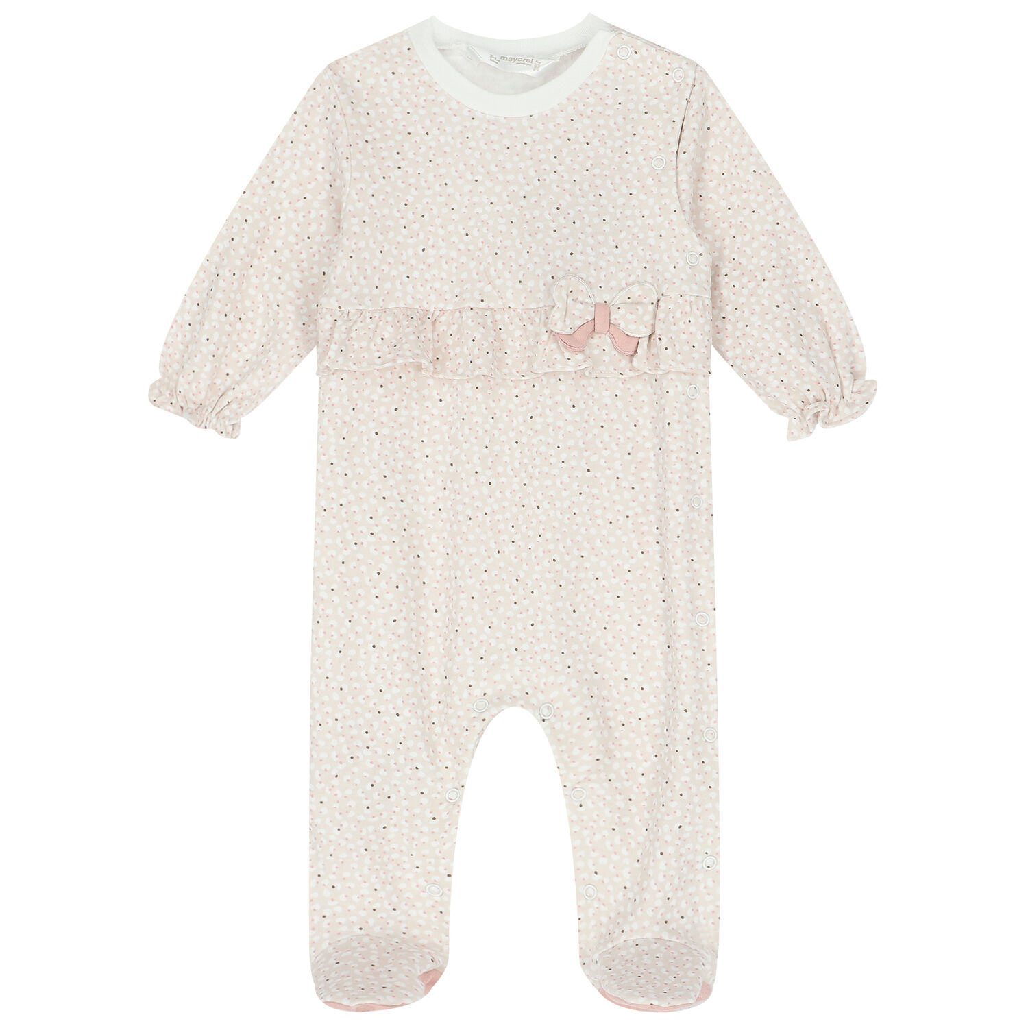 Baby Girls Pink & Ivory Babygrows ( 2-Pack ), 1, hi-res image number null