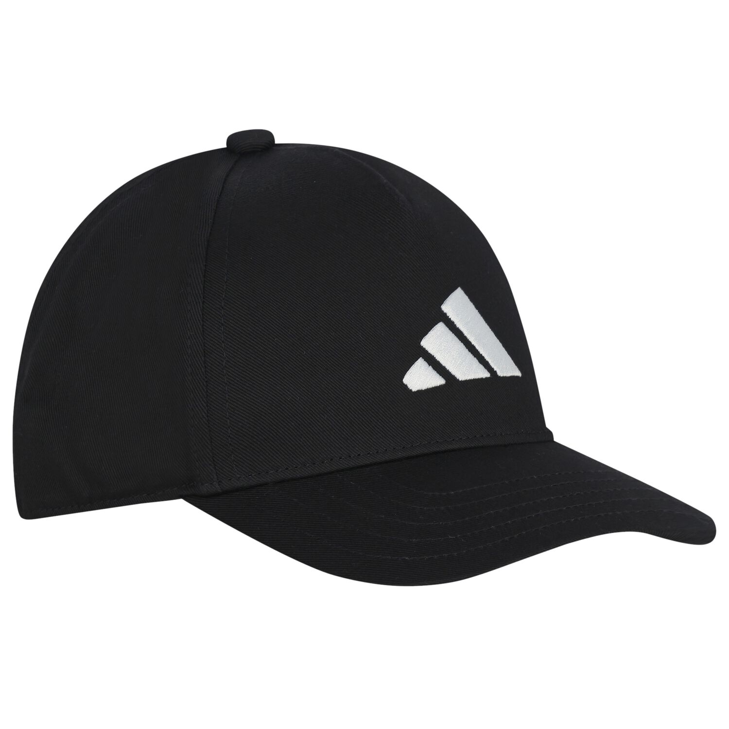Black Embroidered Logo Cap, 1, hi-res