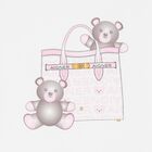 Girls White & Pink Logo Pyjamas, 1, hi-res