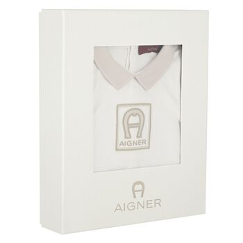 Ivory & Gold Babygrow, Hat & Bib Gift Set