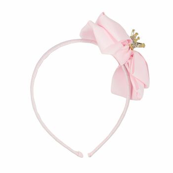 Girls Pink Bow Headband