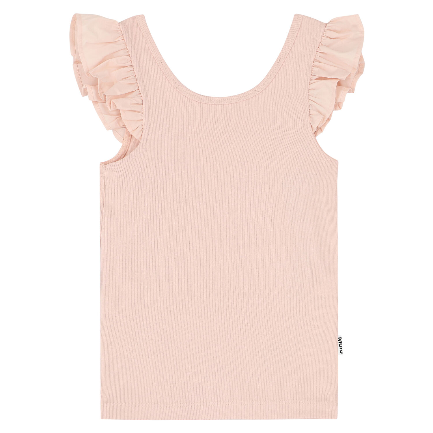 Girls Pink Ruffled Top, 1, hi-res