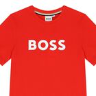 Boys Red Logo T-Shirt, 7, hi-res