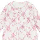 Baby Girls White & Pink Floral & Butterflies Babygrow Set, 1, hi-res