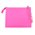 Girls Pink Embossed Logo Handbag, 1, hi-res