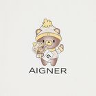 Ivory & Beige Teddy Bear Logo Baby Blanket, 1, hi-res