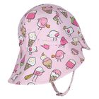 Baby Girls Pink Sun Suit & Hat Set (UPF40+), 2, hi-res