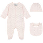 Pink Logo Babygrow Gift Set, 1, hi-res