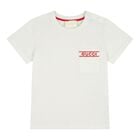Baby Boys White Logo T-Shirt, 1, hi-res