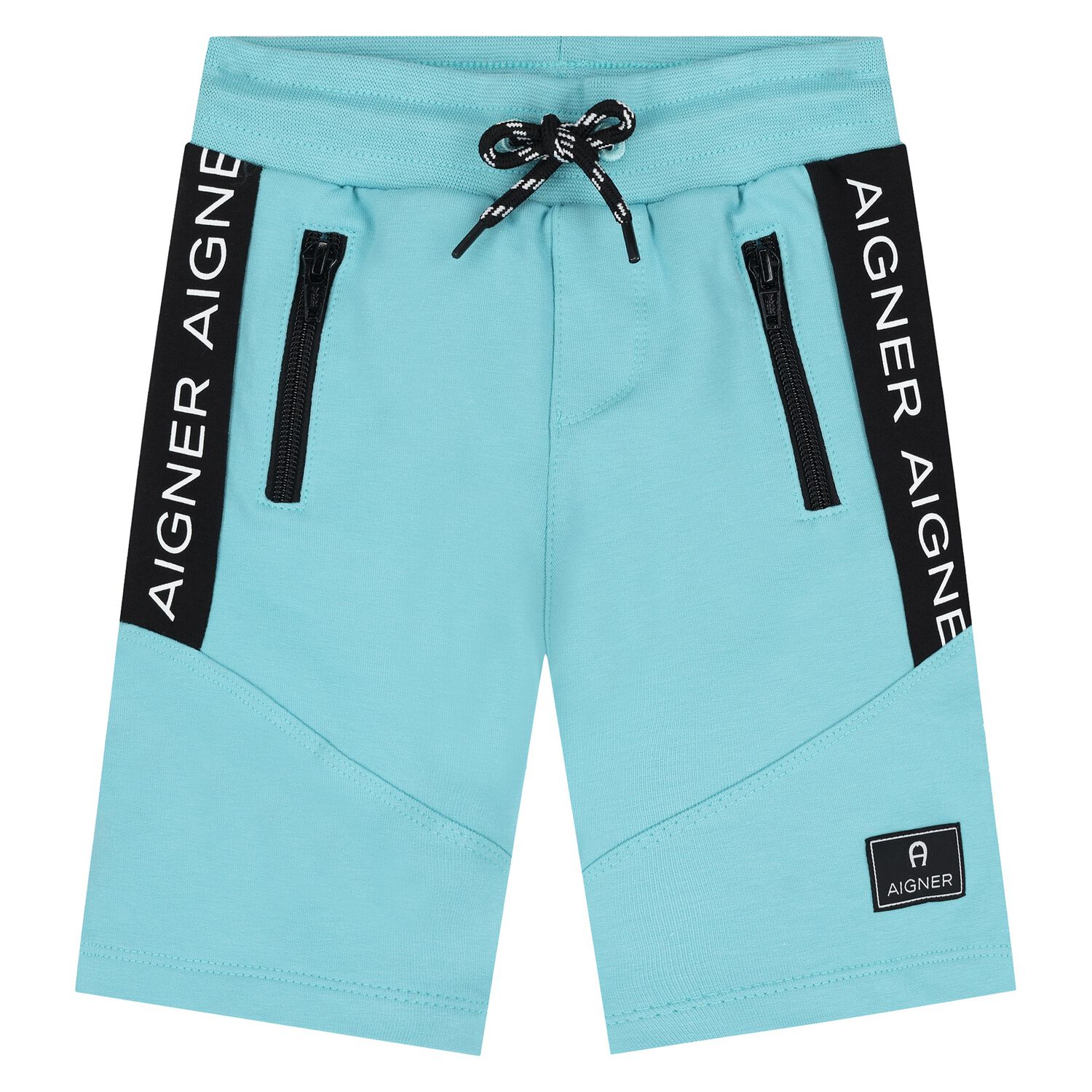 Younger Boys Aqua Logo Shorts, 2, hi-res image number null