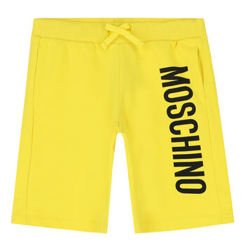 Boys Yellow Logo Shorts