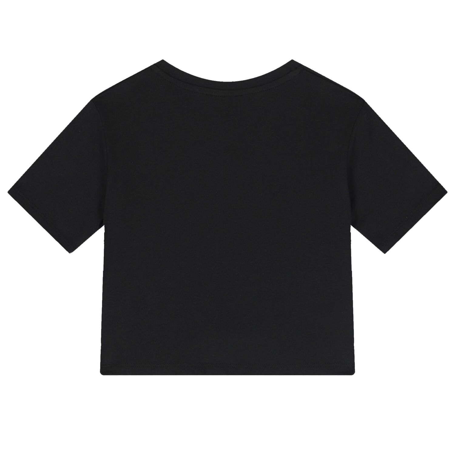 Girls Black Logo T-Shirt, 1, hi-res