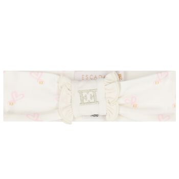 Baby Girls Ivory Ruffled Headband
