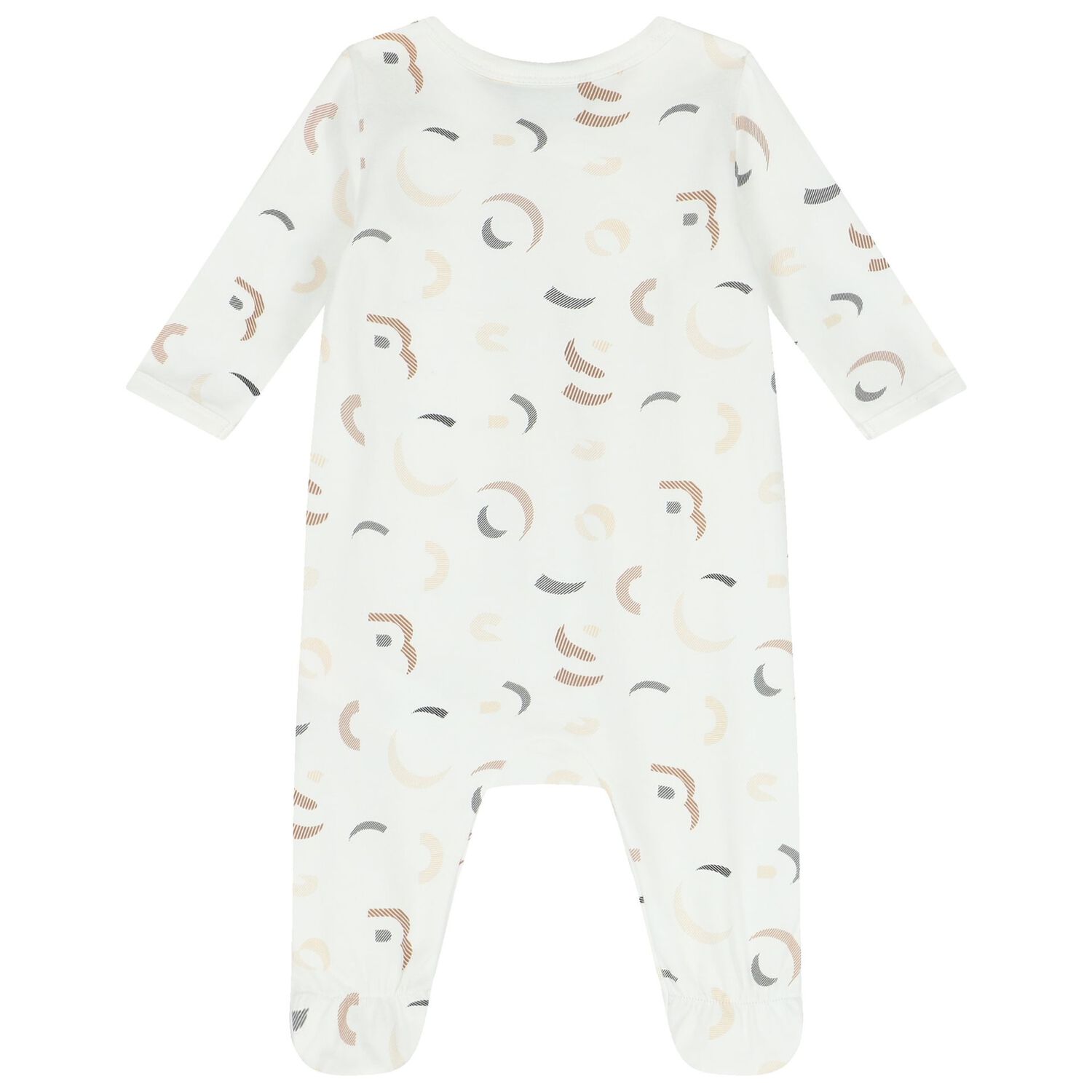 Baby Boys White Logo Babygrow Set, 1, hi-res