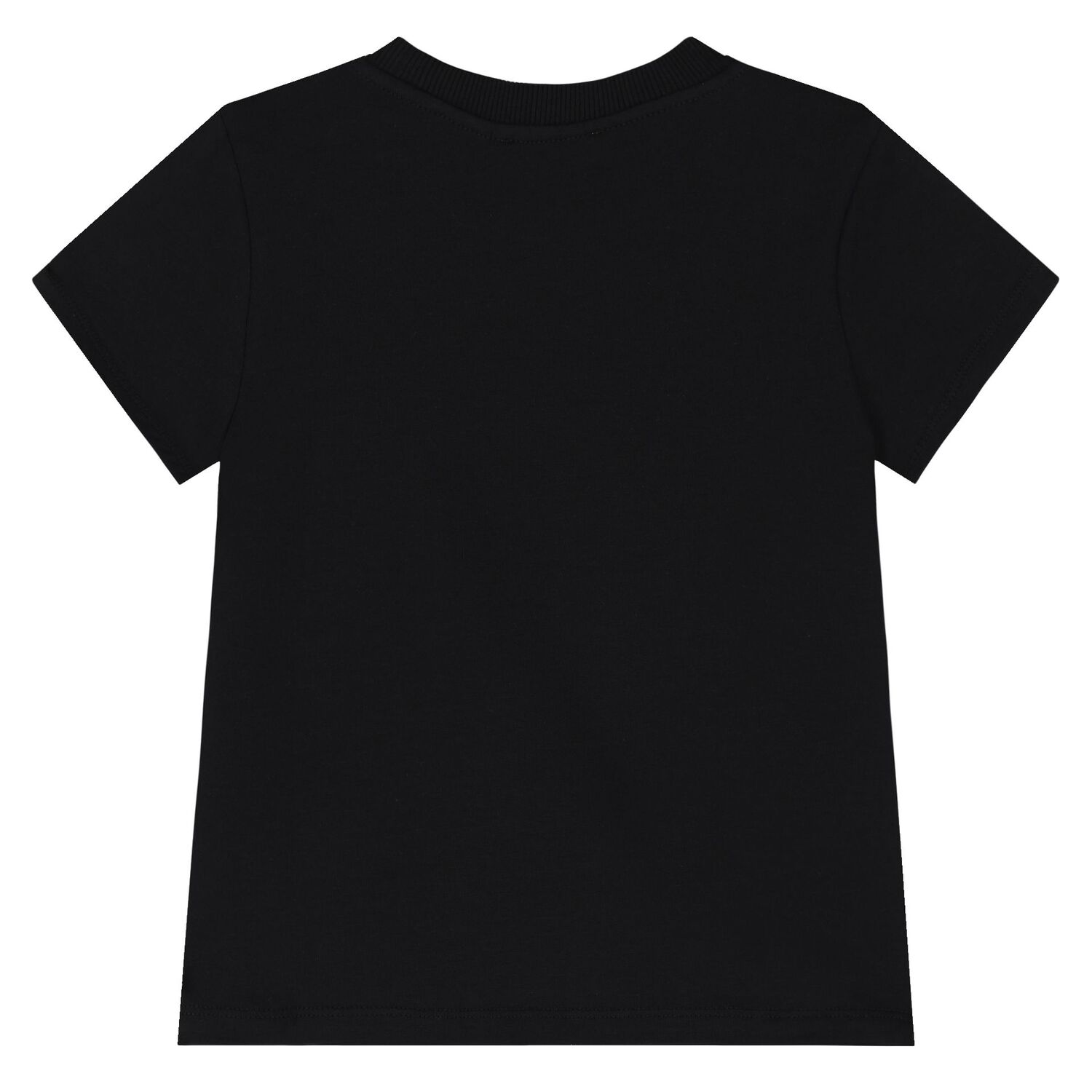 Girls Black Teddy Bear Logo T-Shirt, 3, hi-res