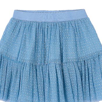 Girls Blue Tulle Skirt