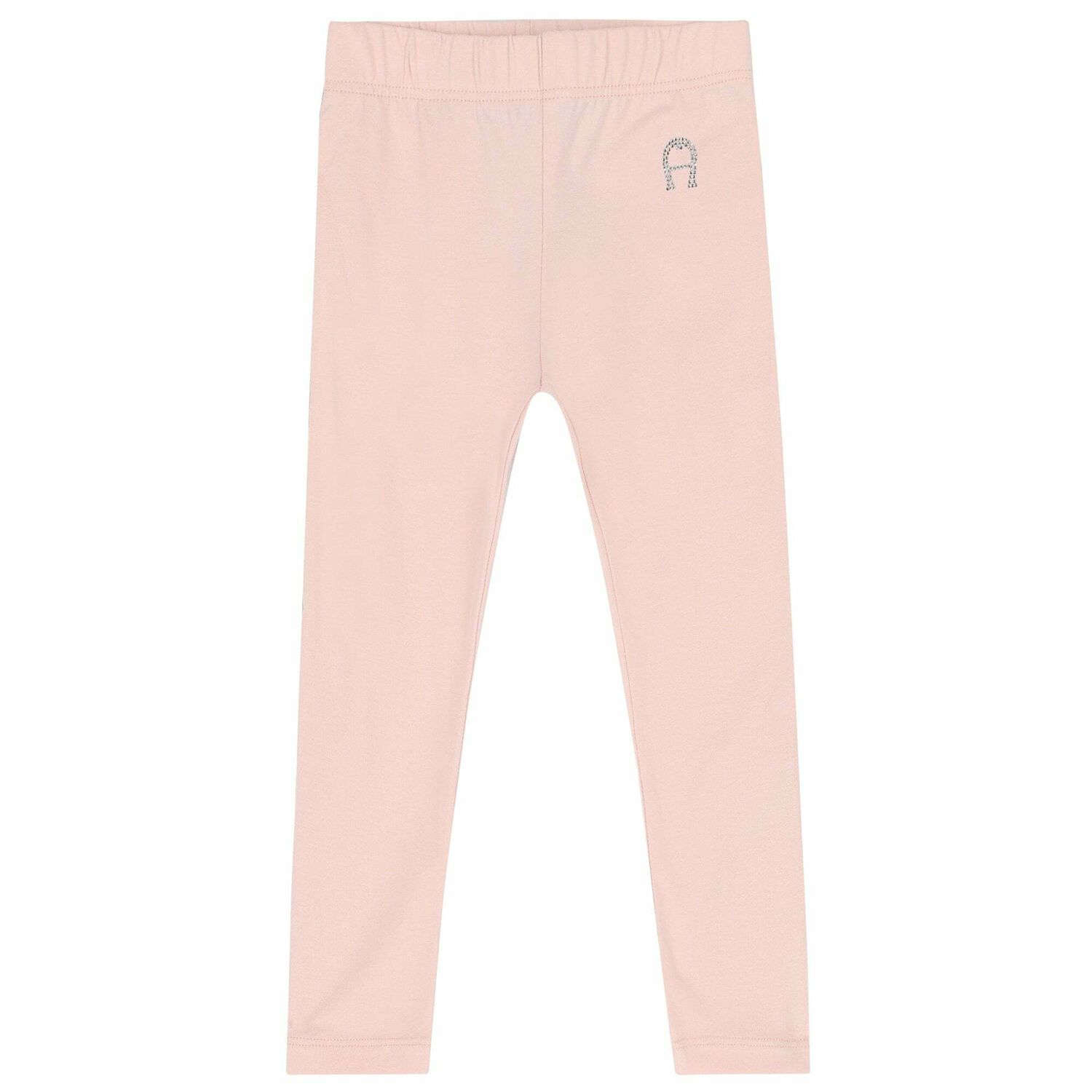 Younger Girls Pink Logo Leggings, 1, hi-res image number null