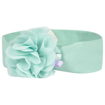 Baby Girls Green Flower Headband