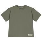 Green Oversized Fit Softskin Logo T-shirt, 1, hi-res