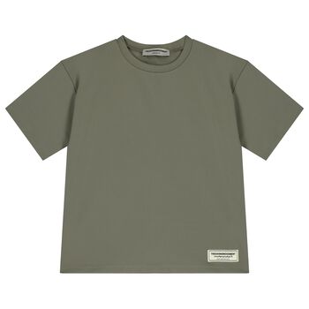 Green Oversized Fit Softskin Logo T-shirt