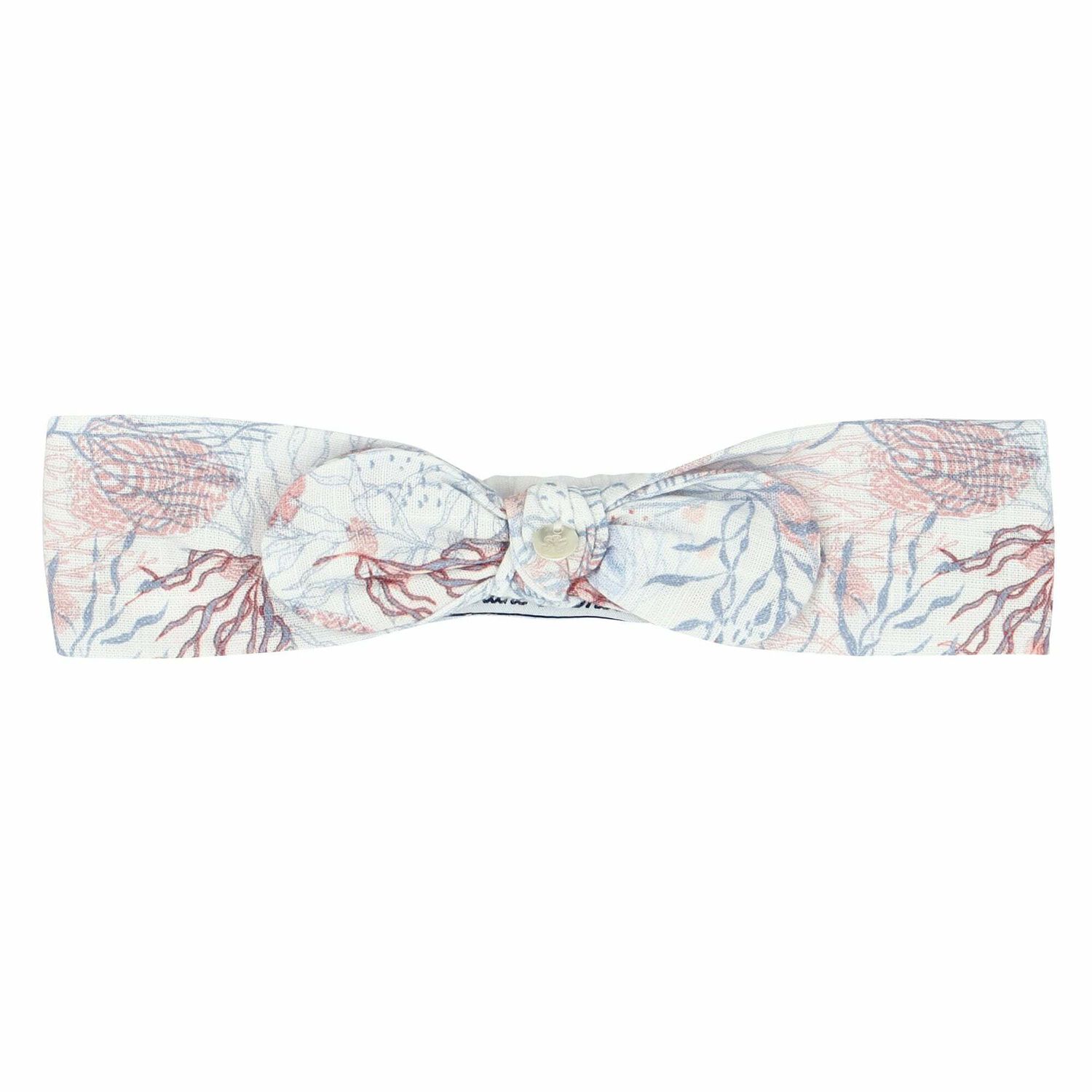 Baby Girls White Bow Headband, 1, hi-res