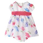 Baby Girls White Floral Dress Set, 1, hi-res