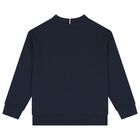 Boys Navy Blue Logo Tracksuit, 1, hi-res