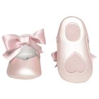 Baby Girls Pink Bow Pre Walker Shoes, 1, hi-res