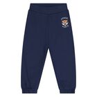 Younger Boys Navy Blue Tiger Logo Tracksuit, 1, hi-res