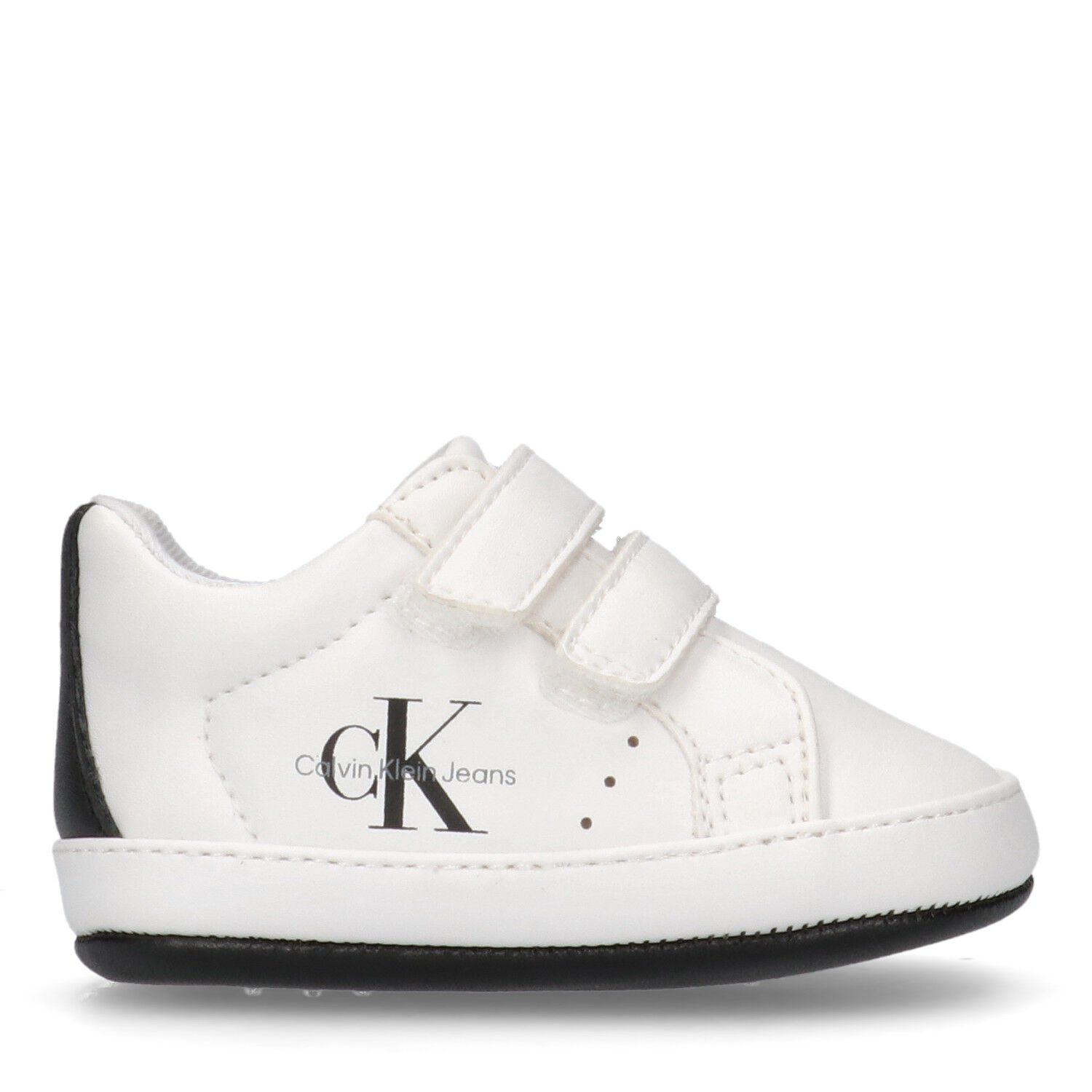 White Logo Baby Pre Walker Shoes, 1, hi-res