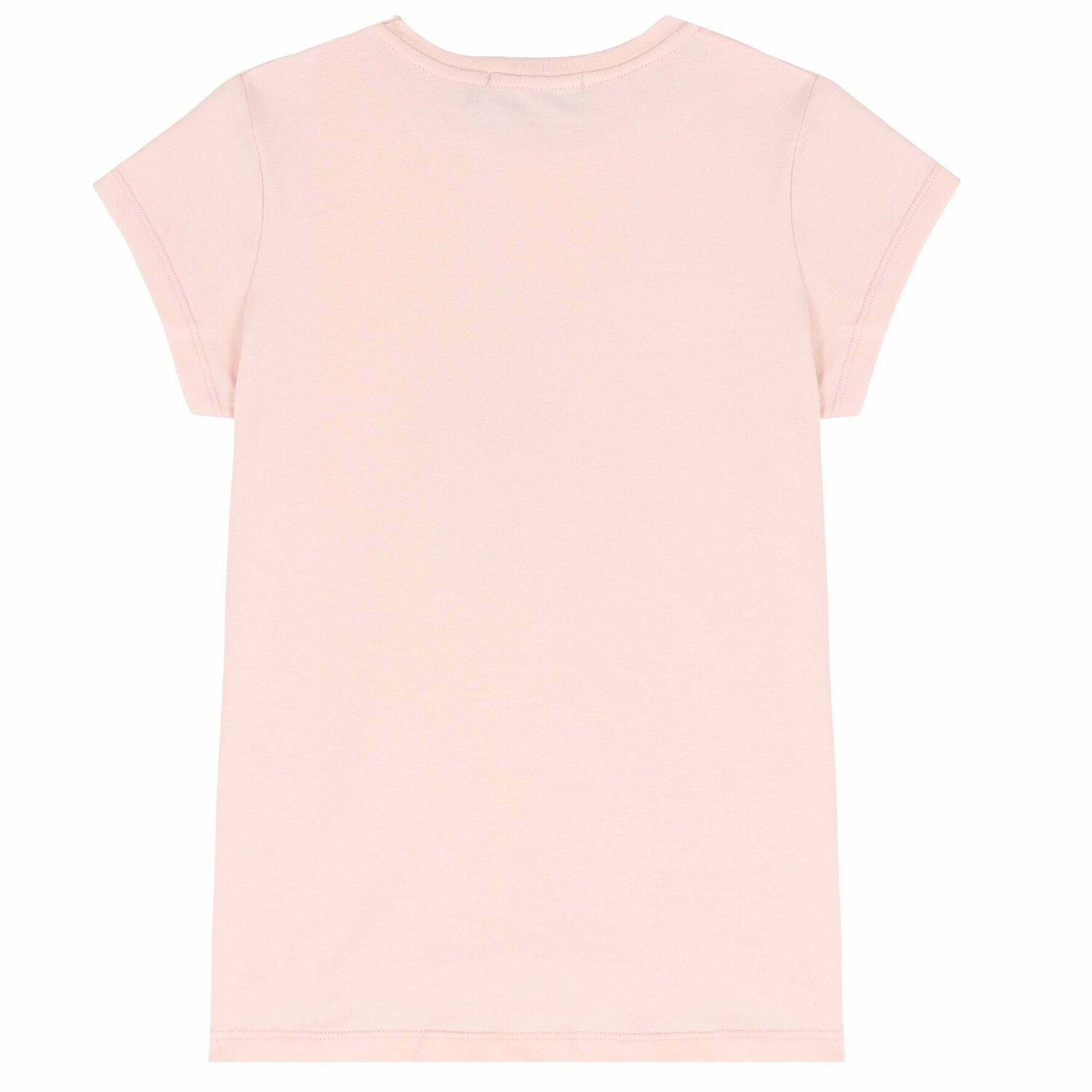 Girls Pink Embellished Logo T-Shirt, 2, hi-res