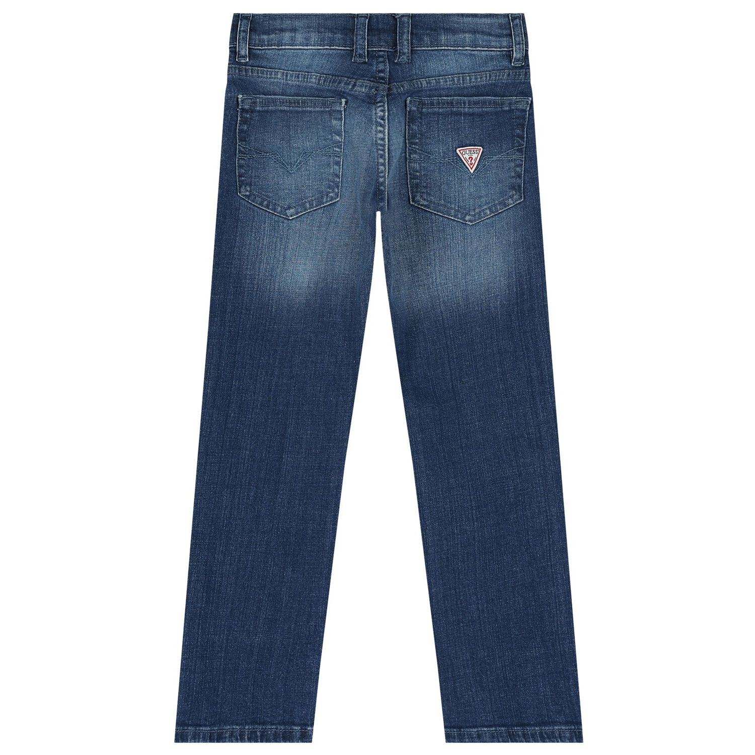 Boys Blue Logo Denim Jeans, 1, hi-res image number null