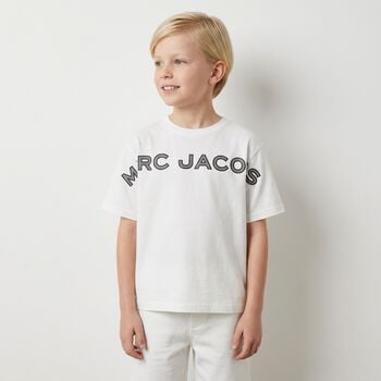 Boys White Logo T-Shirt