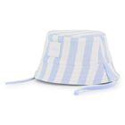 Baby Boys Blue & White Striped Logo Hat, 1, hi-res
