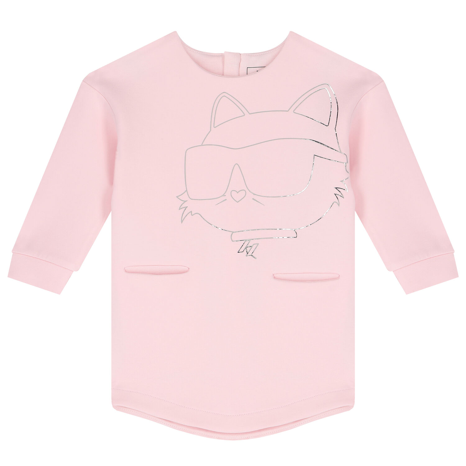 Younger Girls Pink Choupette Dress, 1, hi-res