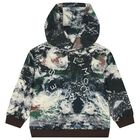 Boys Multi-Coloured Planet Earth Hooded Top, 1, hi-res