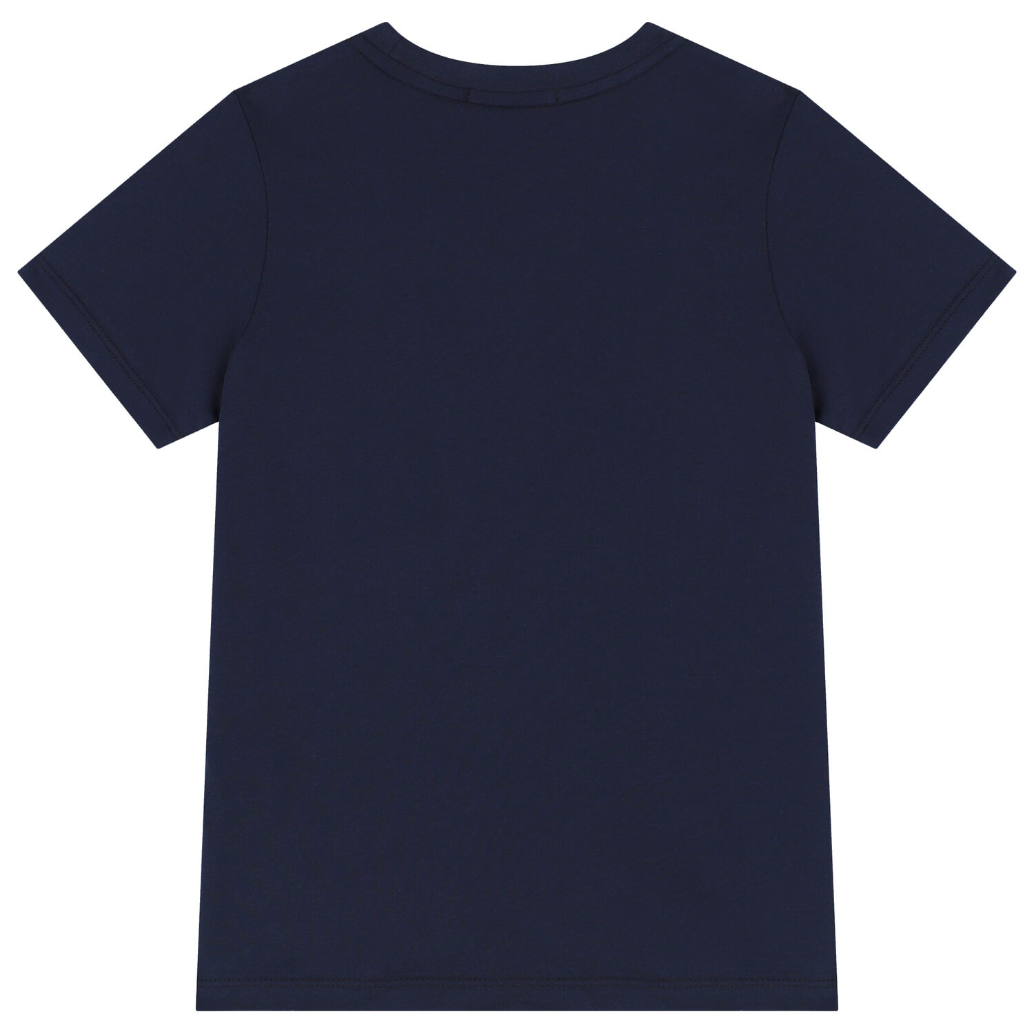 Boys Navy Blue & Gold Logo T-Shirt, 3, hi-res