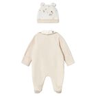 Baby Girls Pink Clouds Babygrow, 1, hi-res