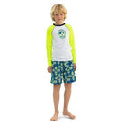 Boys Blue Skulls Swim Short, 1, hi-res