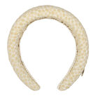 Girls Gold Jacquard Headband, 1, hi-res