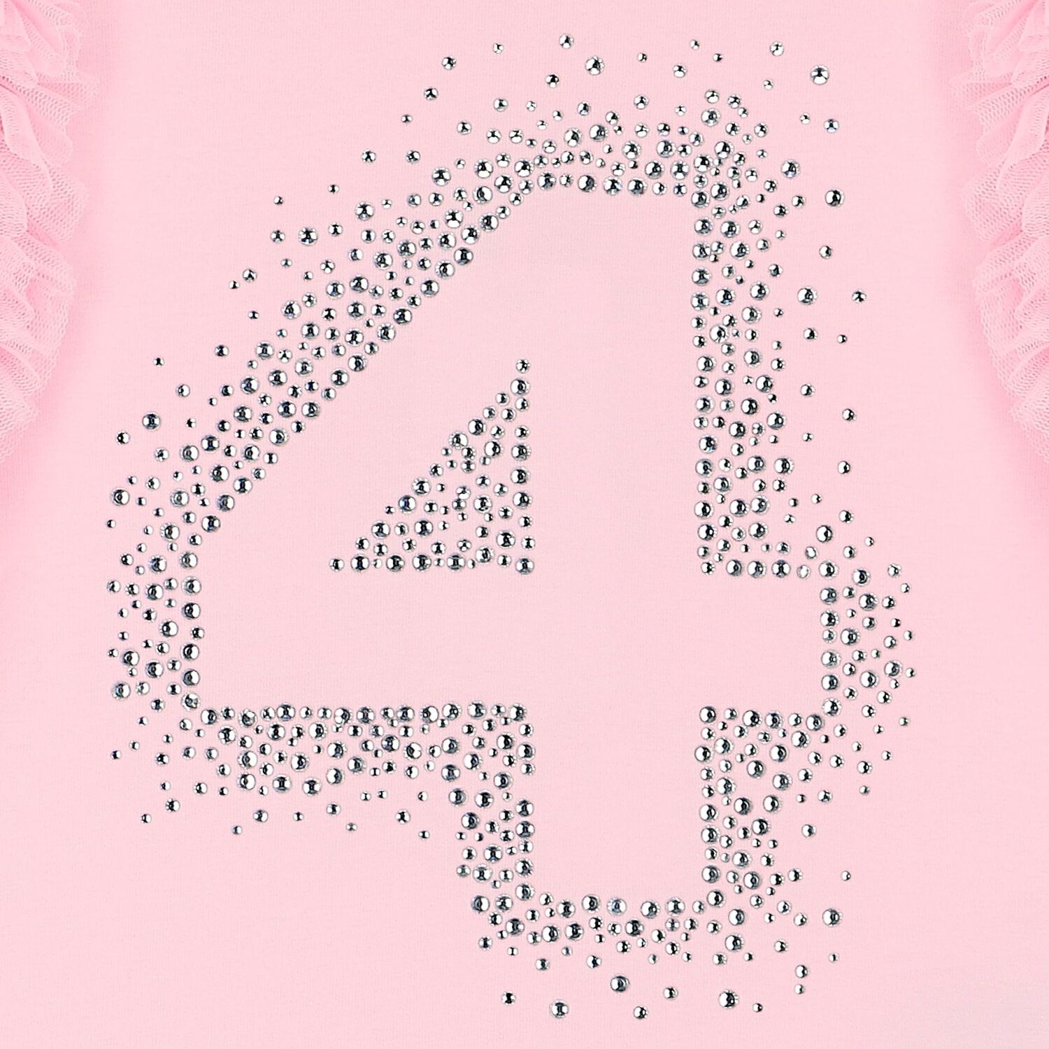 Girls Pink 4th Birthday T-Shirt, 3, hi-res